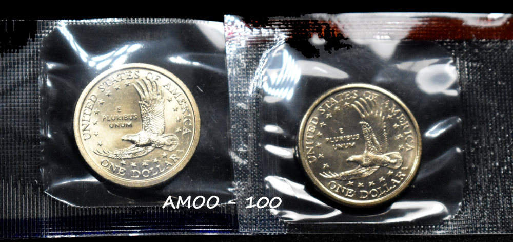 2003 P & D Sacagawea Native American Dollar 2 Coin Set