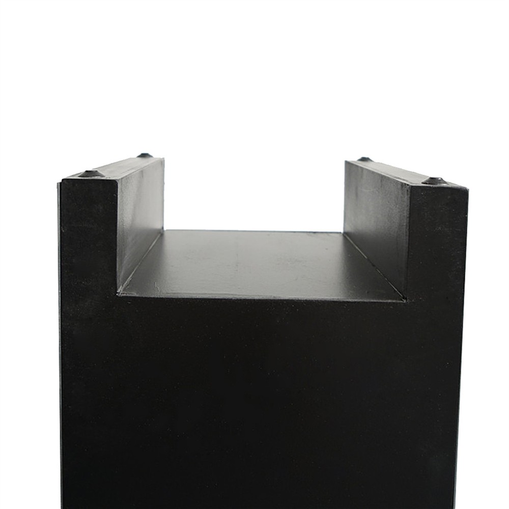 Mirrored Glass Bedside Table with Three Drawers Size S