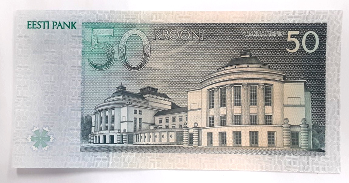 1994 Issue Estonia 50 Krooni Banknote-P# 78a Crisp Uncirculated