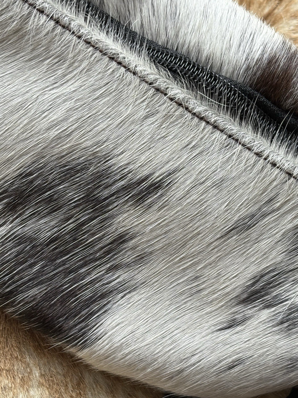 Western Genuine Hair On Cowhide Western Saddle Pouch Trail Riding Tack