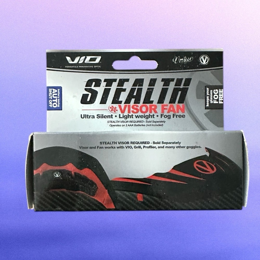 Virtue Vio Paintball Mask Goggle Stealth Visor Goggle Fan System Kit Black
