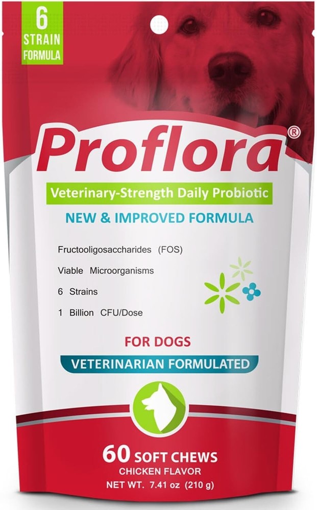 Proflora Probiotic Soft Chews for Dogs (60 Count)