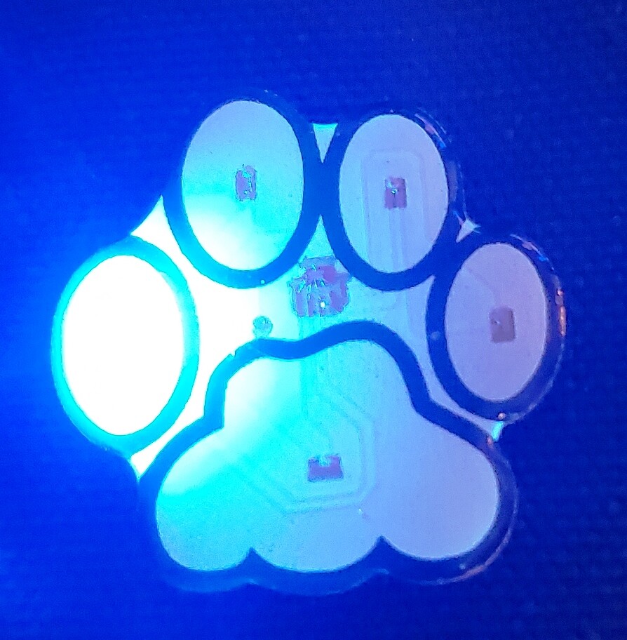 Fun Novelty 1" Lighted Paw Print