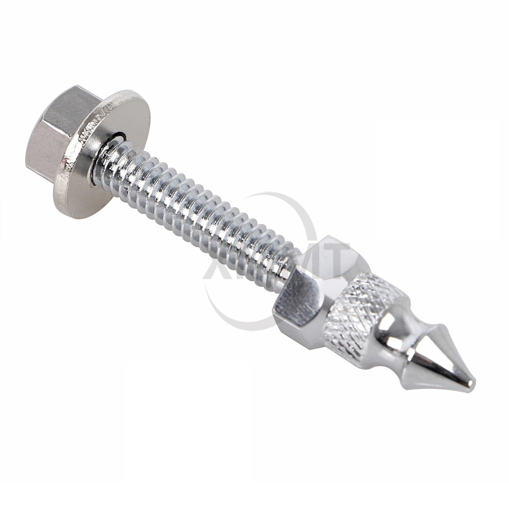 Silver CNC Spike Windshield Trim Mount Screw For Harley Electra Tri Glide FLHT