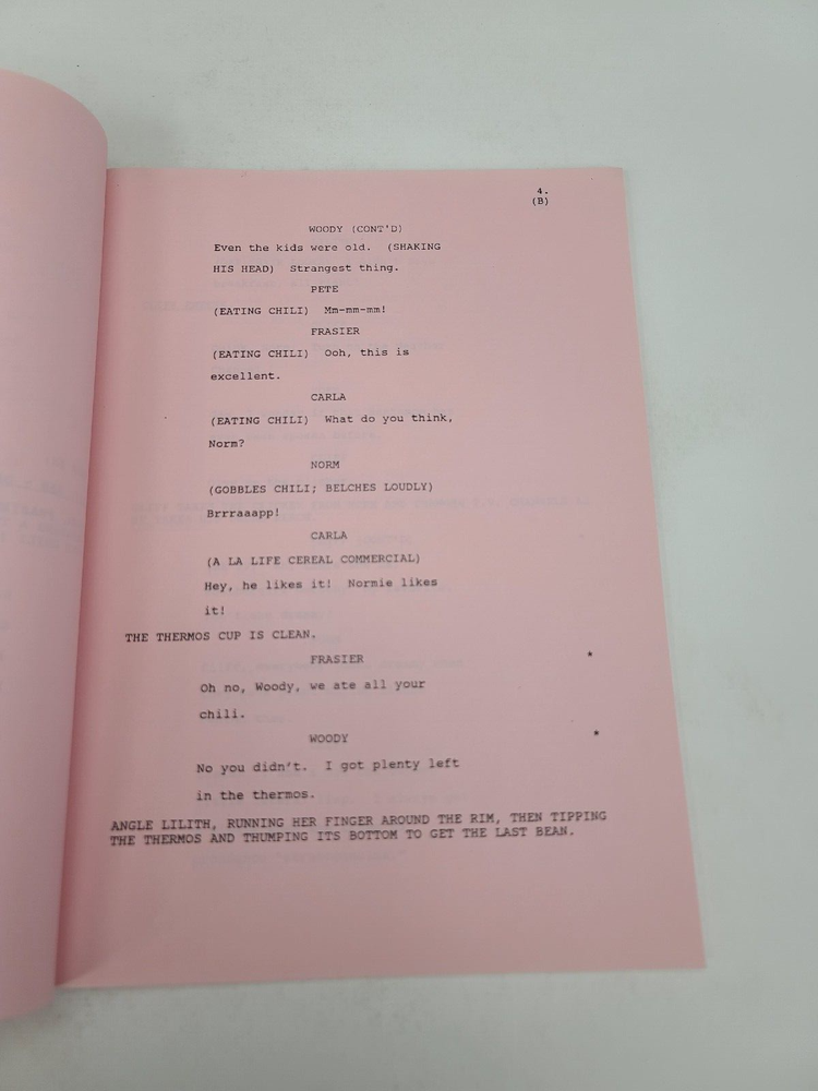 CHEERS / Cheri Eichen 1991 TV Script, Robert Machray "Cheers Has Chili"