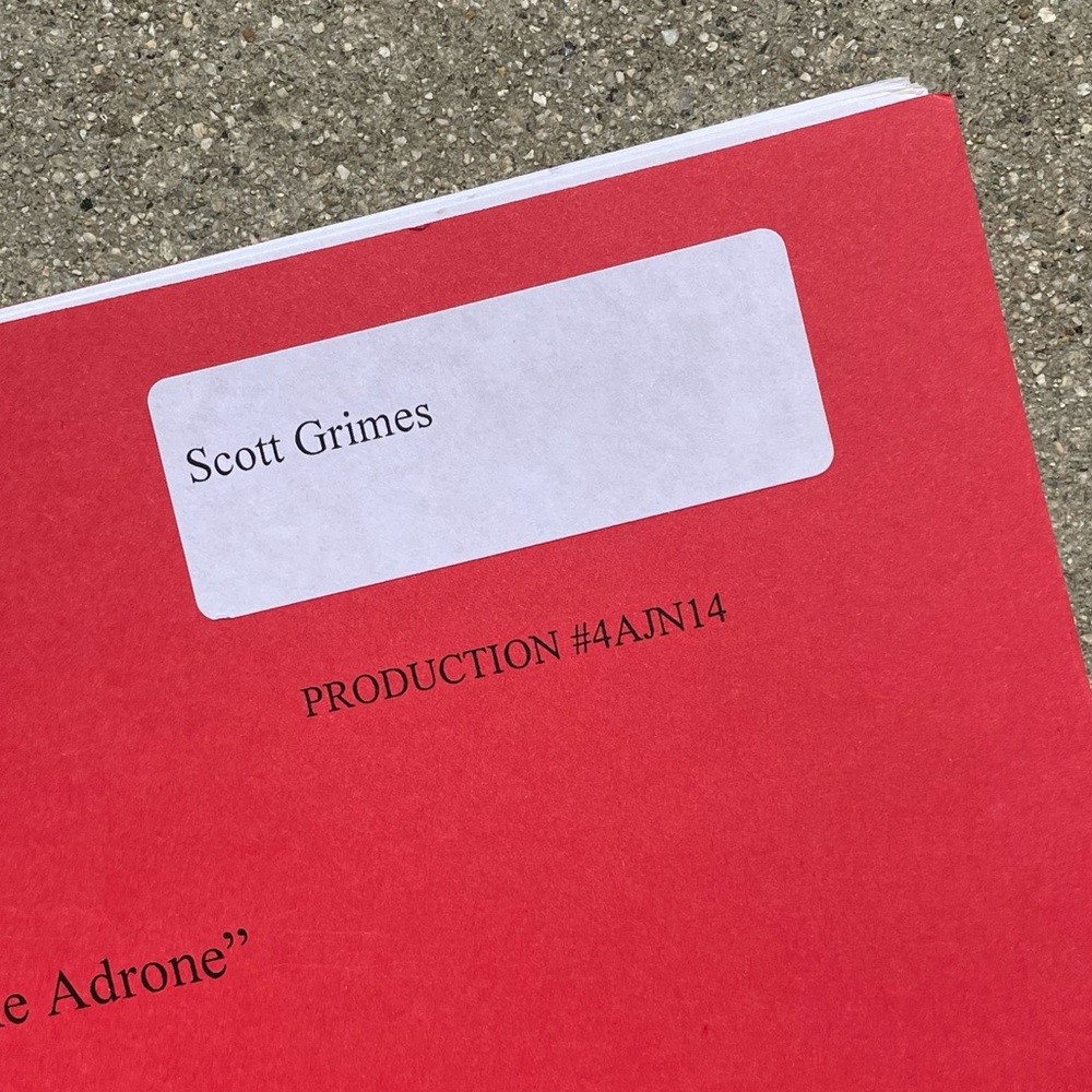 American Dad Scott Grimes 2008 Home Adrone Production Used Table Draft Script