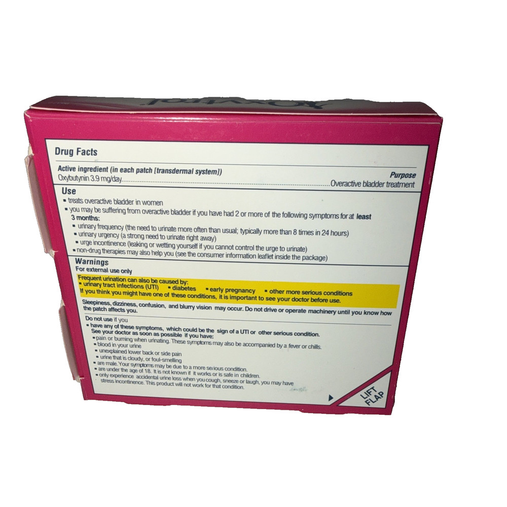 Oxytrol Overactive Bladder Patches 8ct (3 Pack)