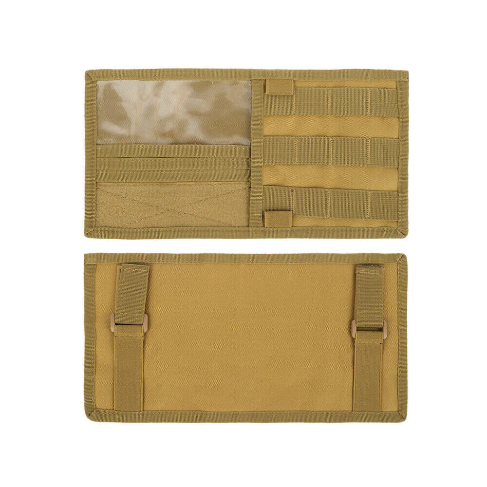 Tactical Molle Car Sun Visor Organizer Vehicle Visor Panel Storage Pouch Holder