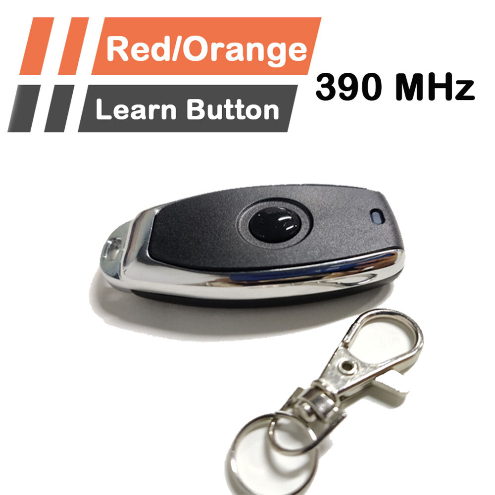 4Pcs Chamberlain Key Chain Remote Garage Door Opener Red / Orange Learn Button
