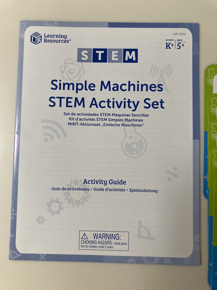 Learning Resources Simple Machines Activity Set STEM 19 Piece Set Complete Age5+