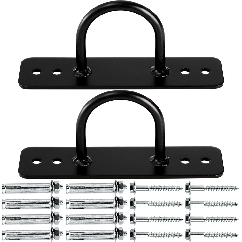 Lyellfe 2 Pack Battle Rope Anchor, Wall Ceiling Mount Bracket for Suspension ...