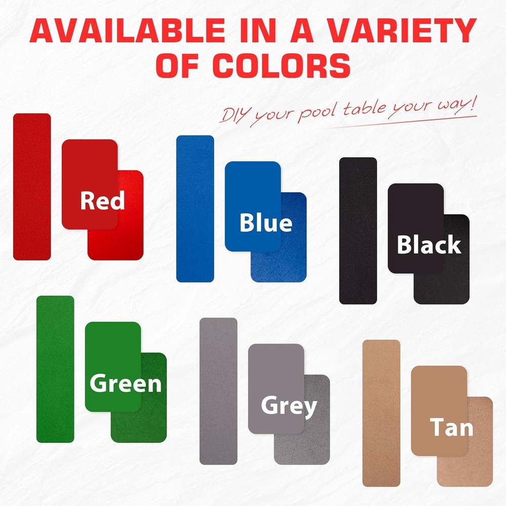Pool Table Felt and Bumper Kit Felt for Billiard Cloth with Pool Table Bumpers a
