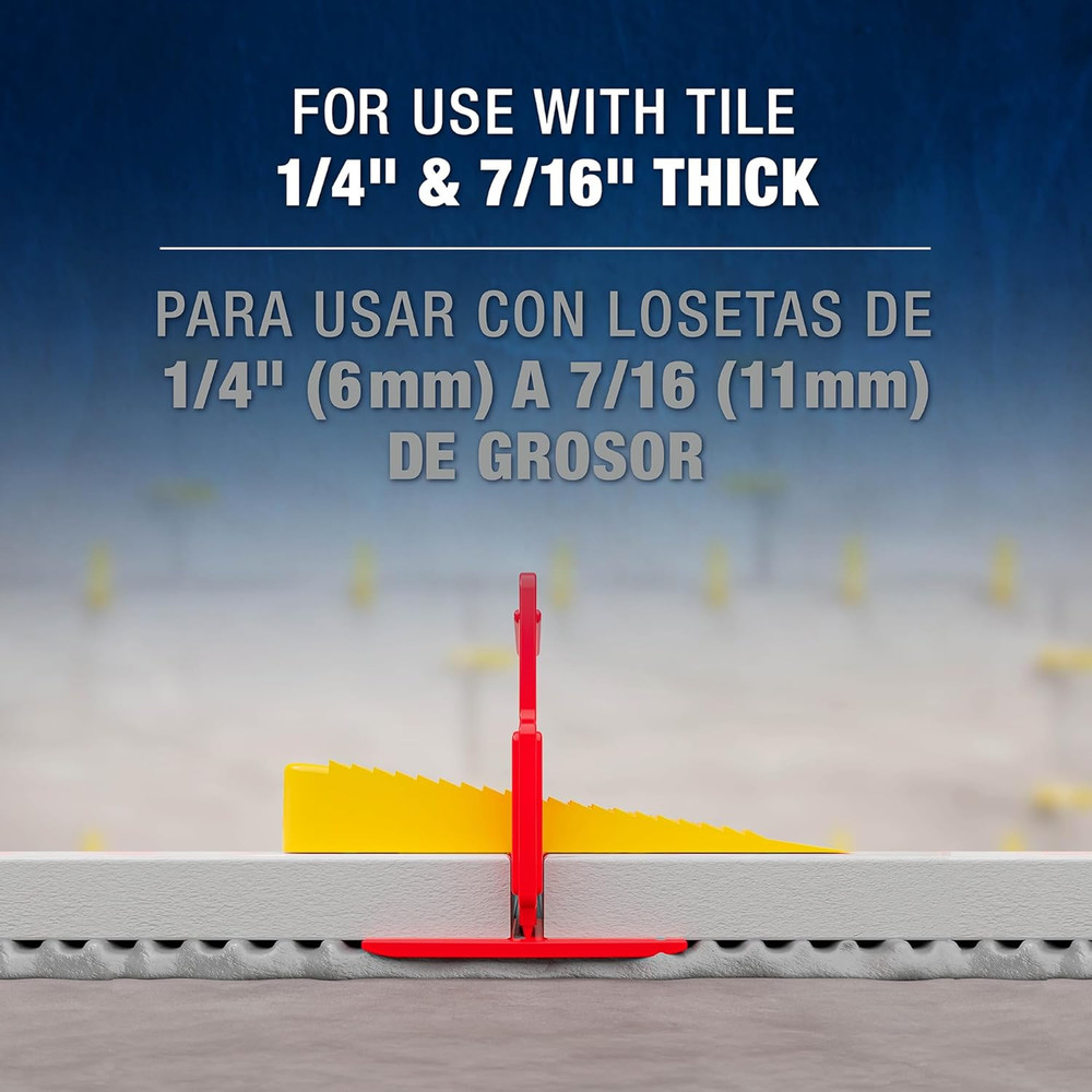 LASH Tile Leveling System, Part A, Clips for 1/8" Grout (300 Pack)