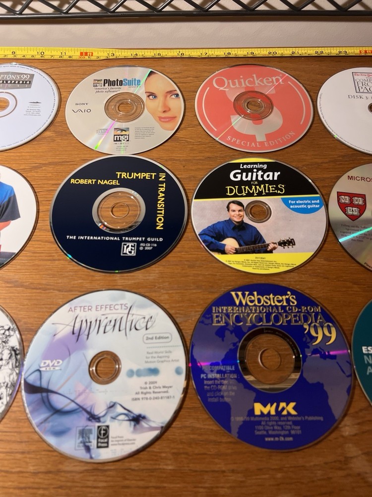 Windows Software CD DVD Lot: SFX, Adobe, Microsoft Office, Education, Music, Map