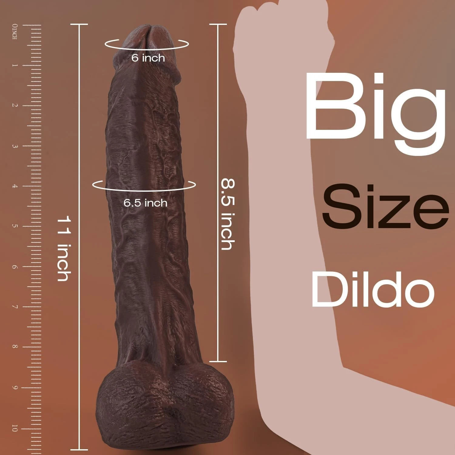 Realistic Dildo Black Skin Like Big Dong Super Huge Thick Penis Sex Toys Woman