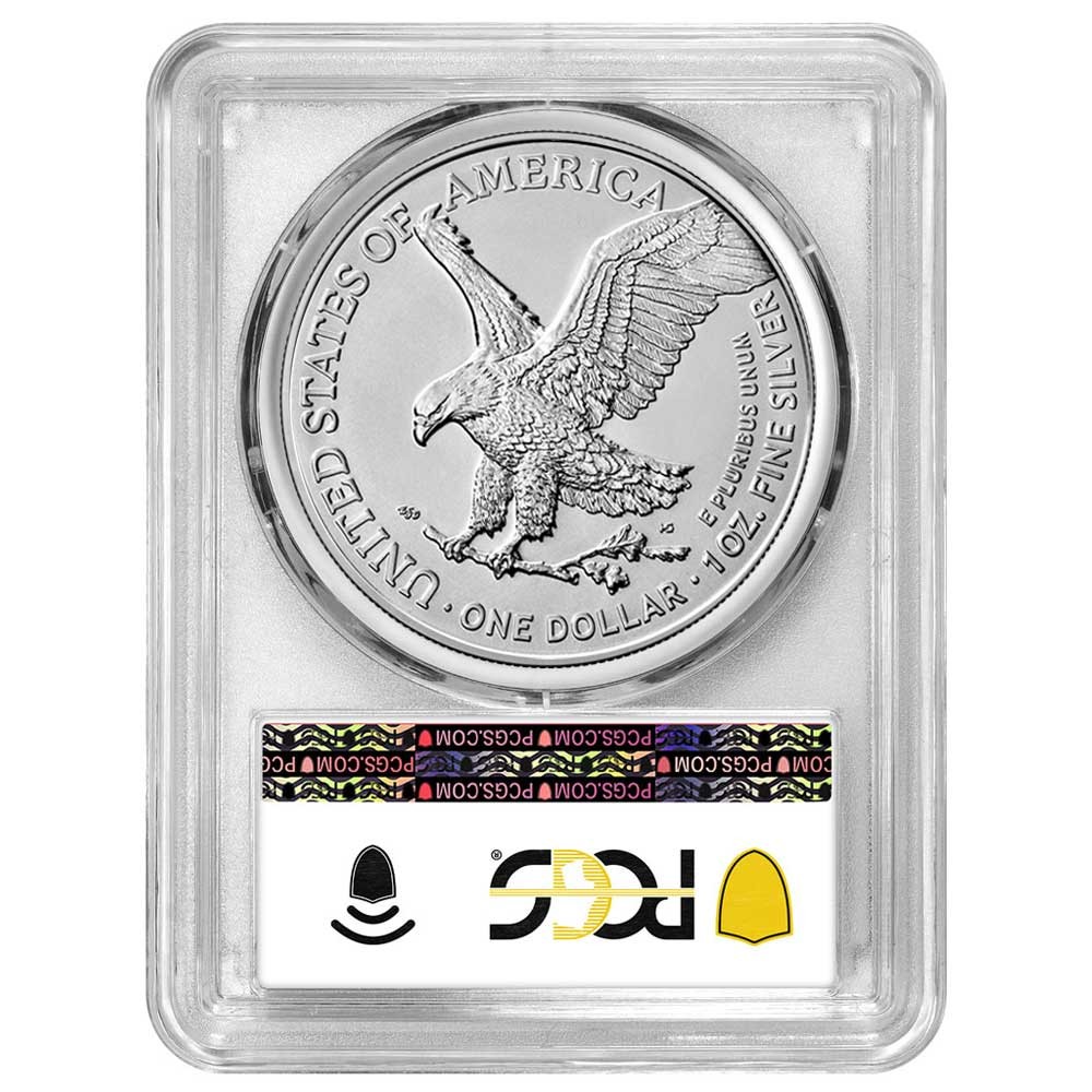 2026 $1 American Silver Eagle PCGS MS70 Blue Label