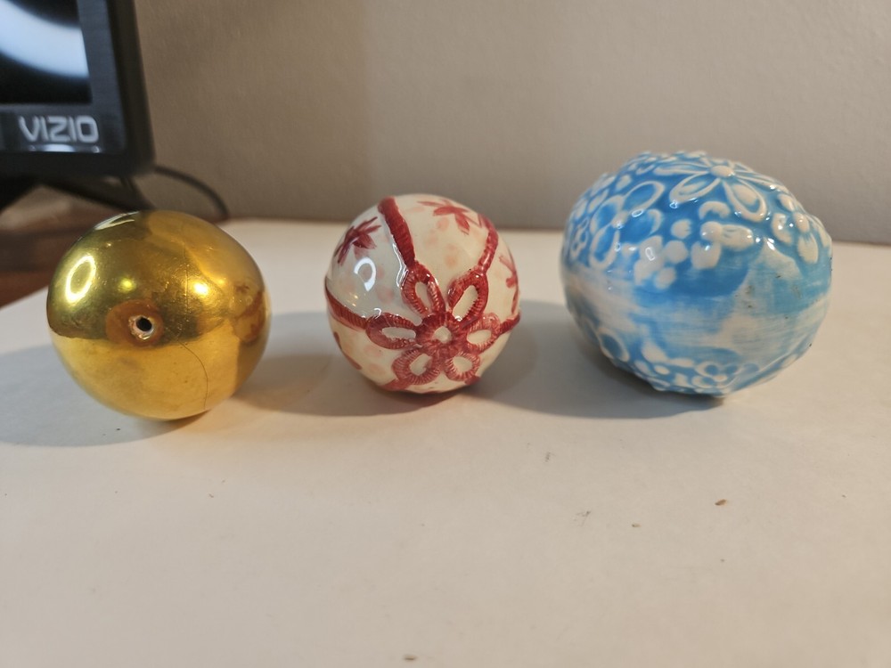 Set of 3 Ceramic Easter Eggs