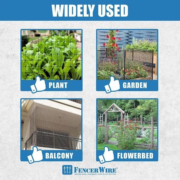 7 Ft. X 100 Ft. X 3/4 In. Black Plastic Bird Netting for Vegetable, Tree and Fru