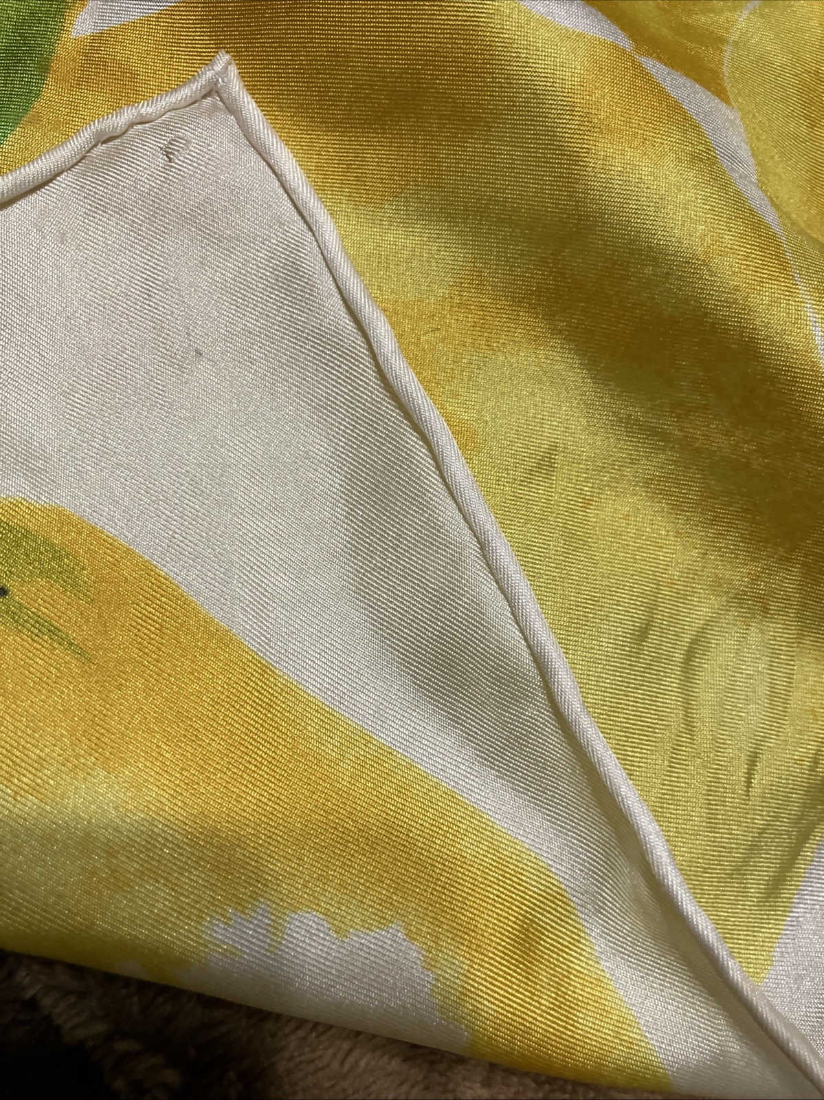 ECHO Silk Scarf LEMONS Print 21’