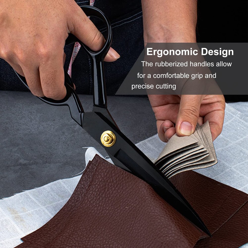 Premium Fabric Scissors Heavy Duty, Sharp All Purpose Scissors For Office Cra...