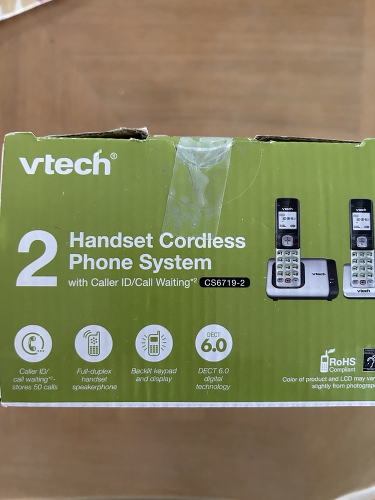 Vtech Cordless Phone System With Caller ID/Call Waiting CS6719-2