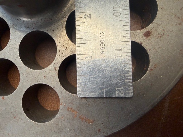 Meat Grinder Plate 1" holes 6010