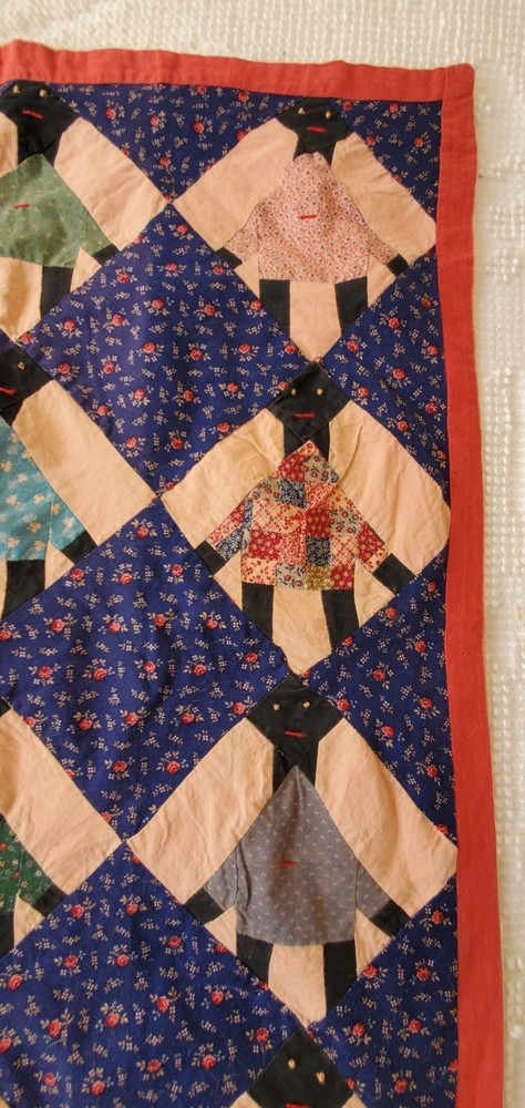 Vintage Mini Quilt Folk Art