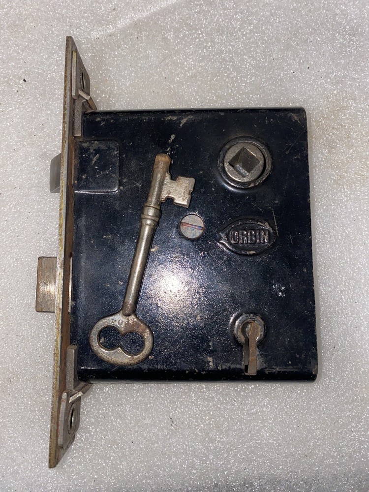 Antique Corbin Mortise Steel Faceplate