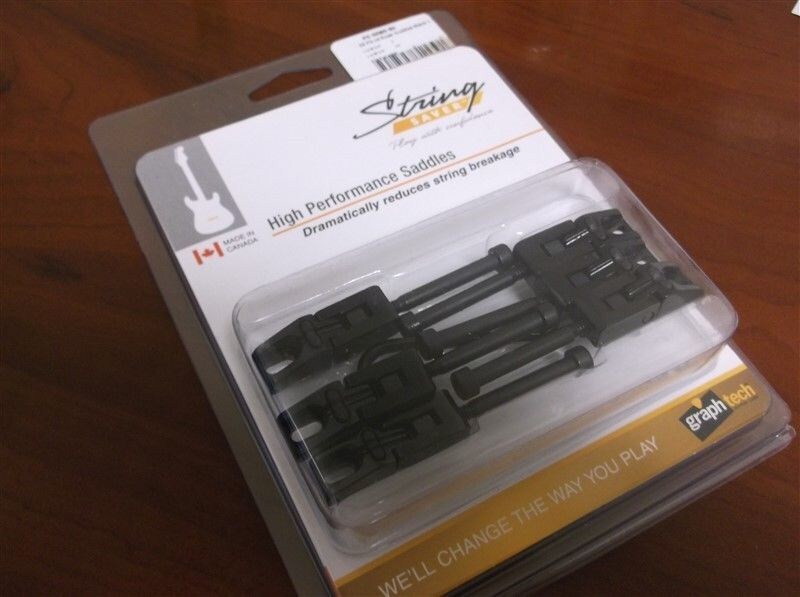 NEW - Graph Tech Floyd Rose String Saver Saddles, PG-0080-B6 - BLACK