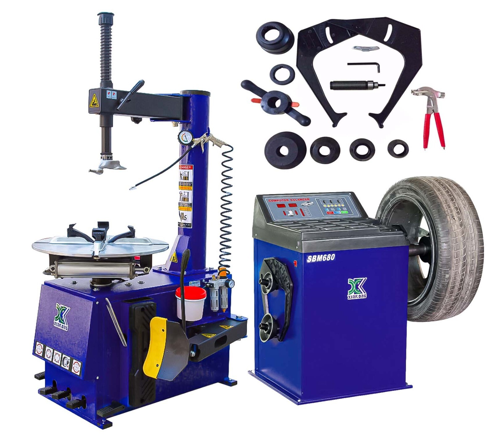 A+1.5 HP Tire Changer & Wheel Balancer Machine Combo 580 680
