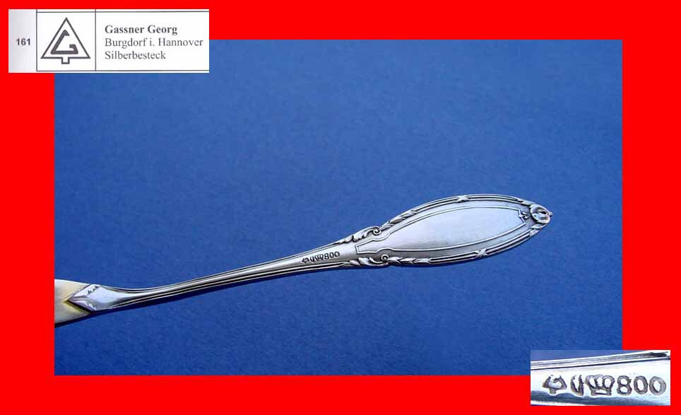 Empire Serving Fork, G. Gassner, 800 Silver B53