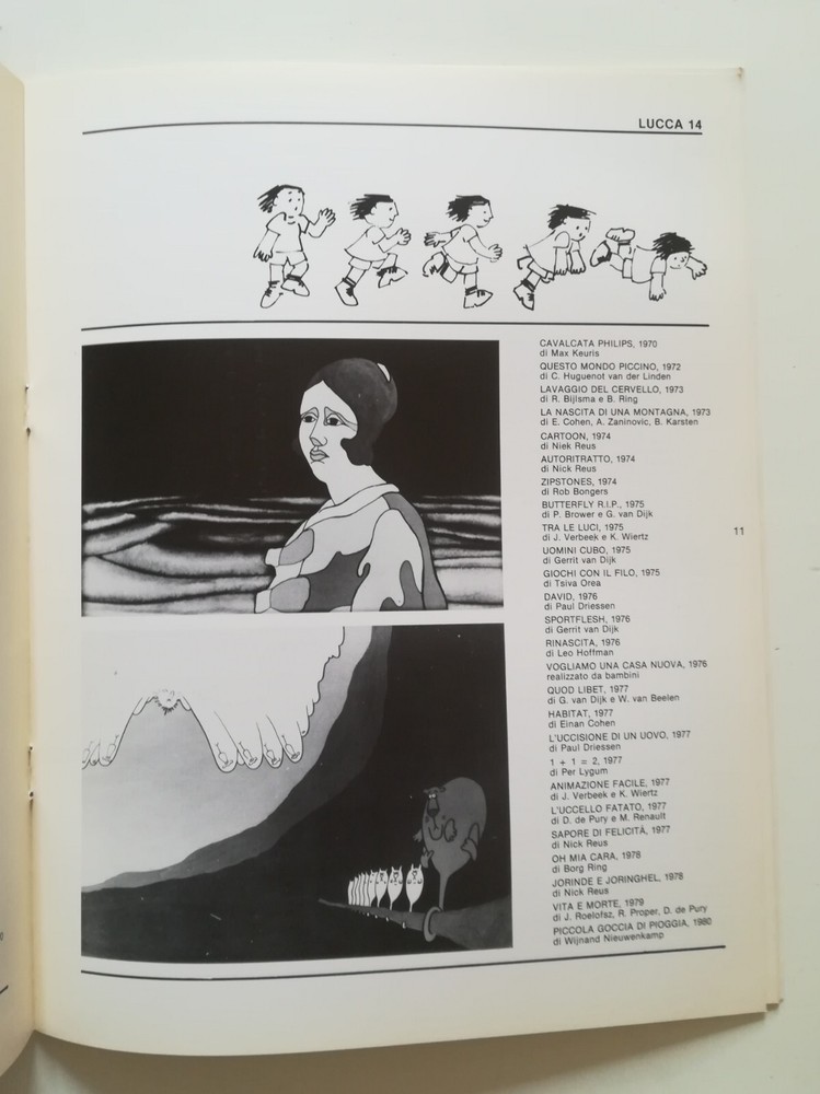 LUCCA COMICS 1980 SALONE INT. program CINEMA ANIMATION AND ILLUSTRATION