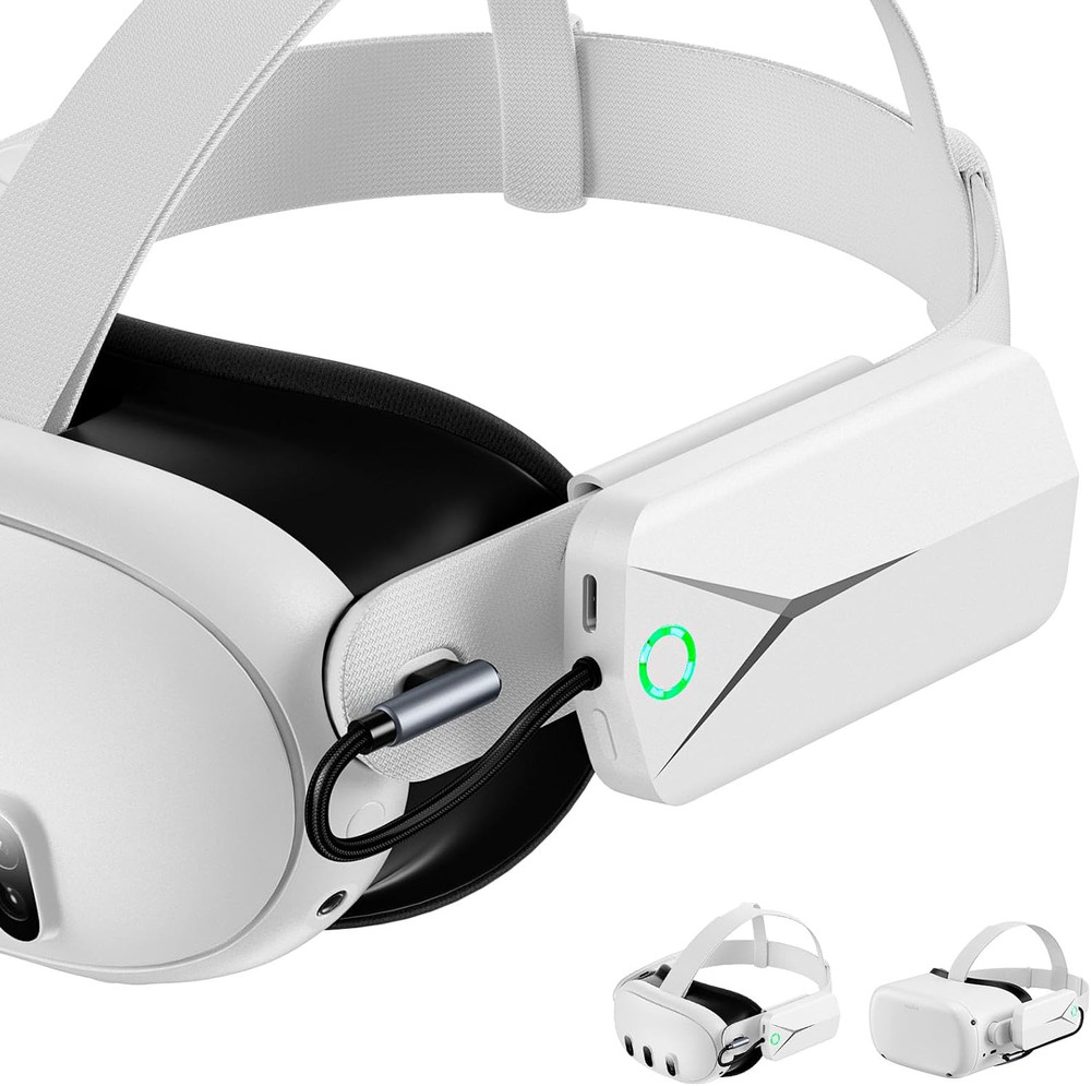 Battery Pack for Oculus Quest 3 and 2, Accessories for Meta Quest 2/3, 5000Mah E