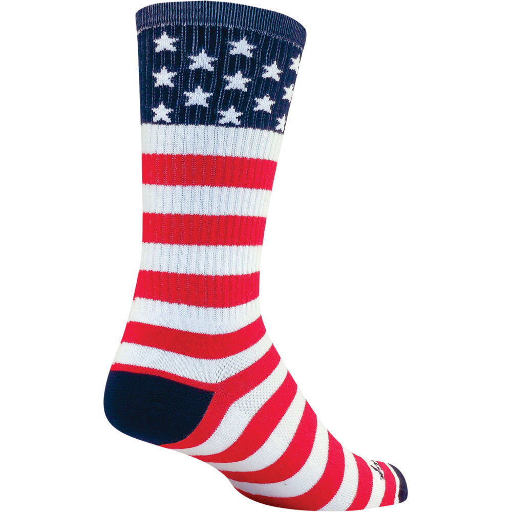SockGuy USA Flag 6" Crew Socks Small/Medium