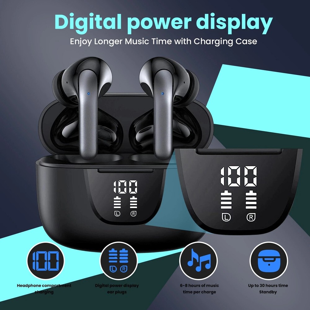Wireless Bluetooth 5.3 Earbuds Headphones For iPhone Samsung Galaxy Android