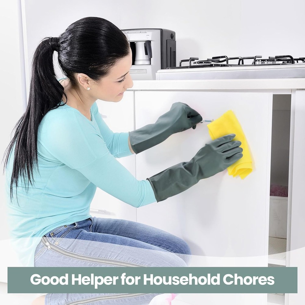 Reusable Dishwashing Cleaning Gloves Multi Pack