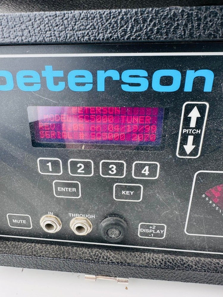 Peterson Audio Visual Tuner Model 5000 Strobe Center With Case