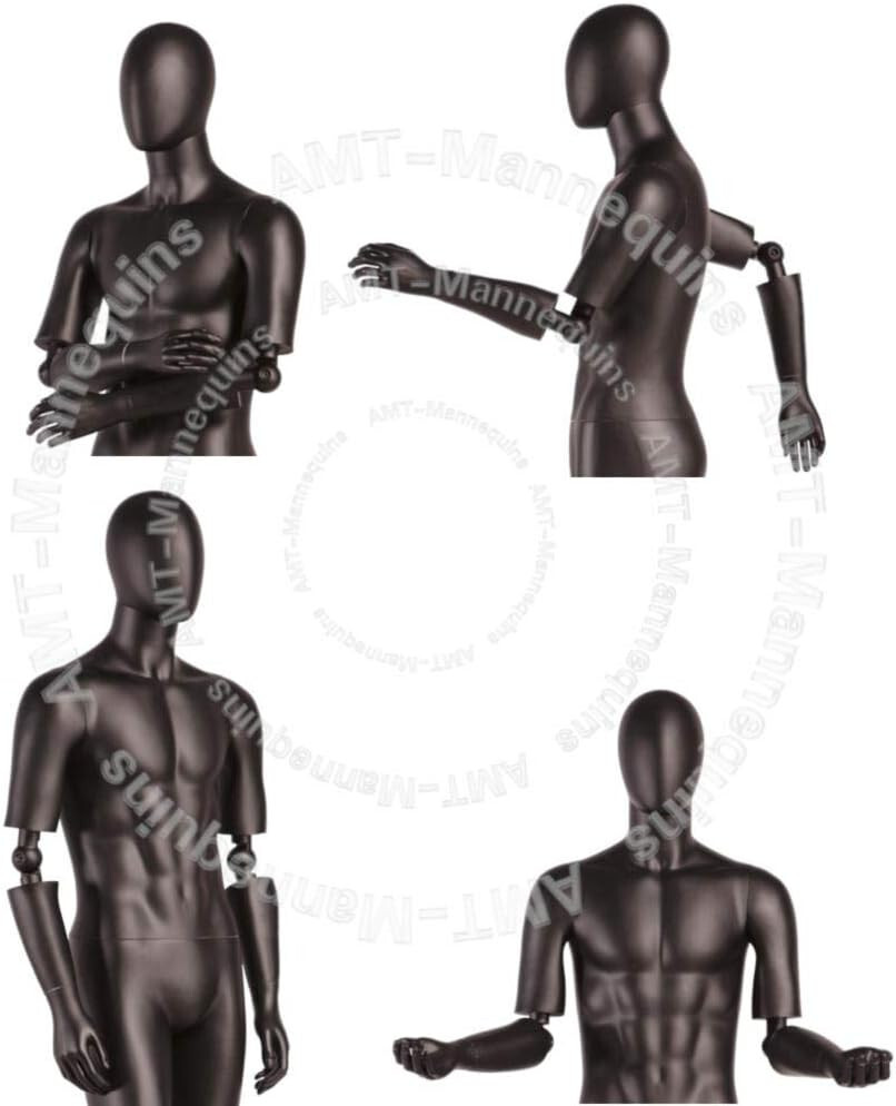 1 PAIR OF FLEXIBLE BLACK ARMS- USED FOR OUR HIGH END MANNEQUIN SHOWN