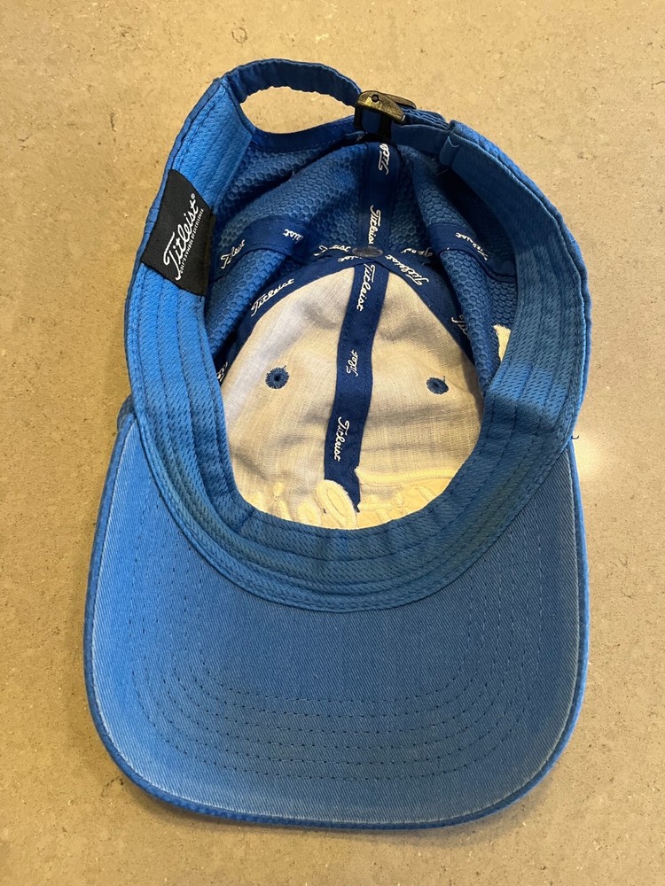 Titleist Hat Blue Golf Embroidered Logo Lightweight Adjustable Cap