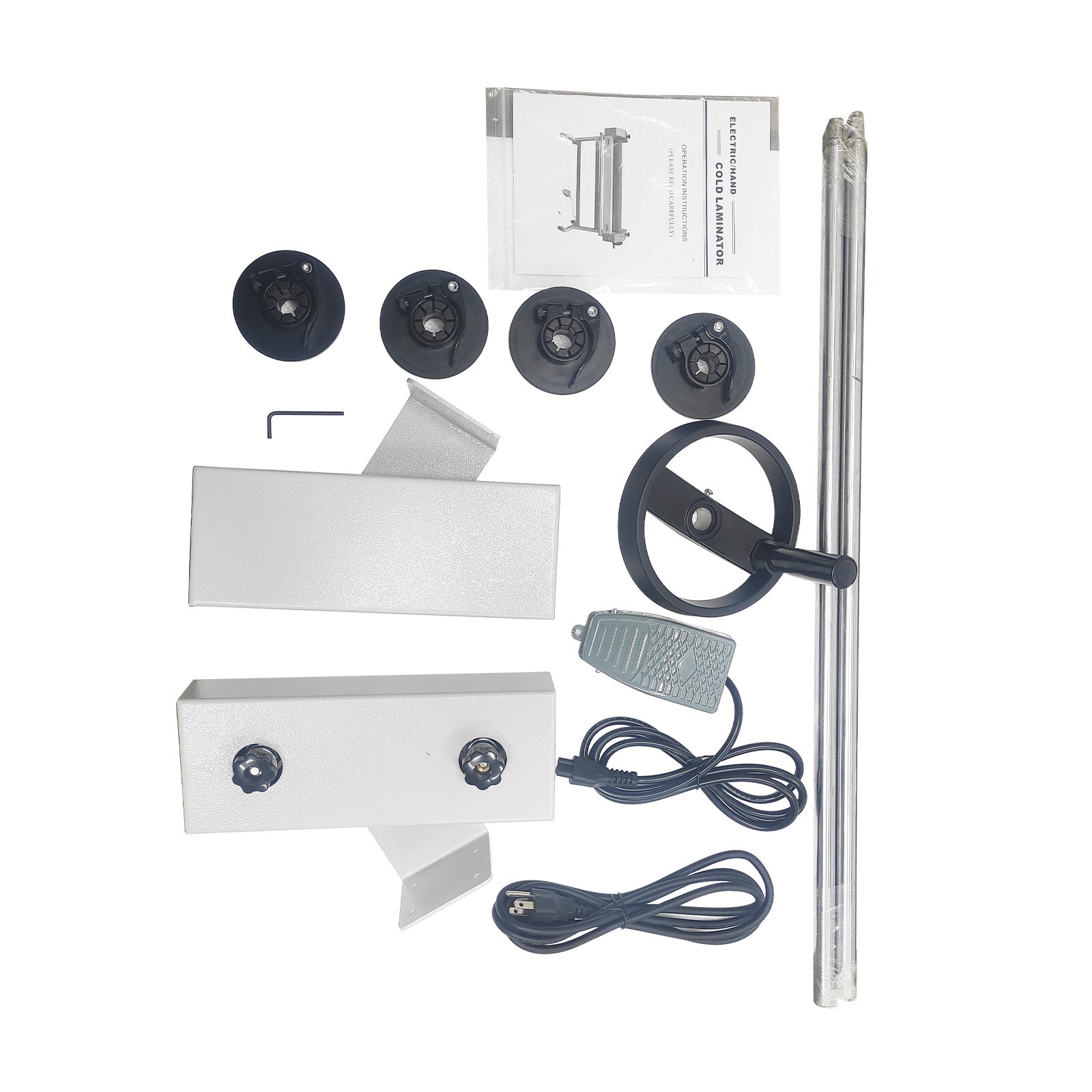 Electric Manual Dual-purpose Cold Laminating Machine 110V 25" Semi-auto Electric