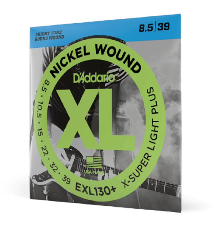 D'Addario EXL130+ Plus Electric Guitar Strings Extra Super Light Plus 8.5 gauge