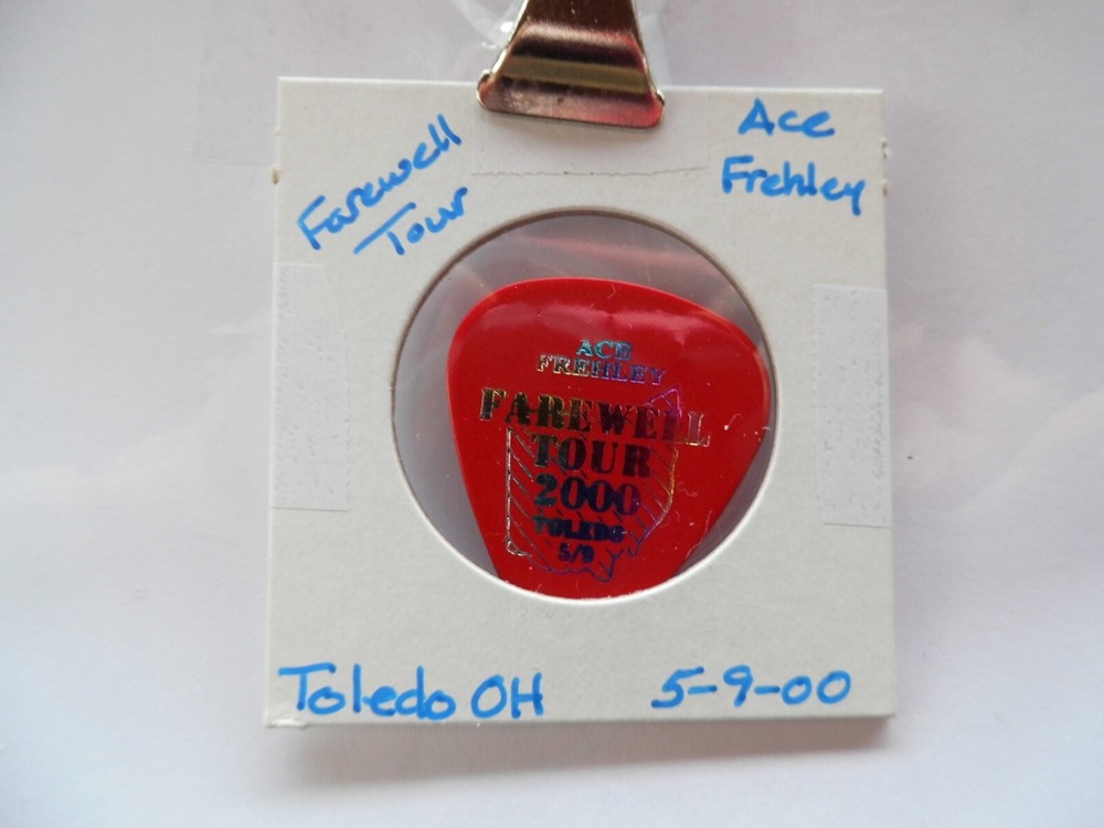 KISS "ACE FREHLEY" GUITAR PICK~5/9/00  READ DESCRIPTION (4/20)
