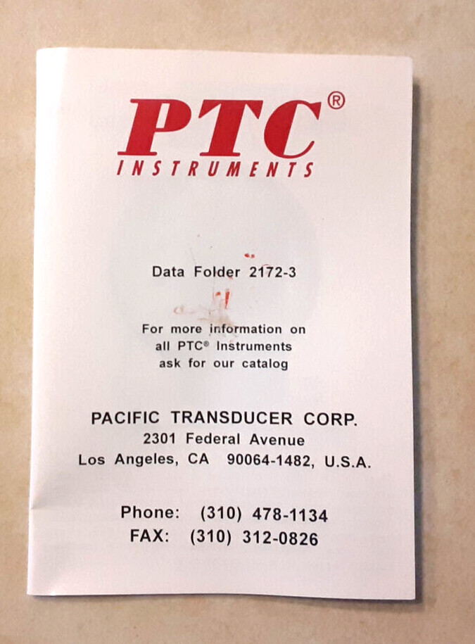 PTC Instruments 310F Surface Thermometer 0-300F Degrees Vintage Model w/ Case