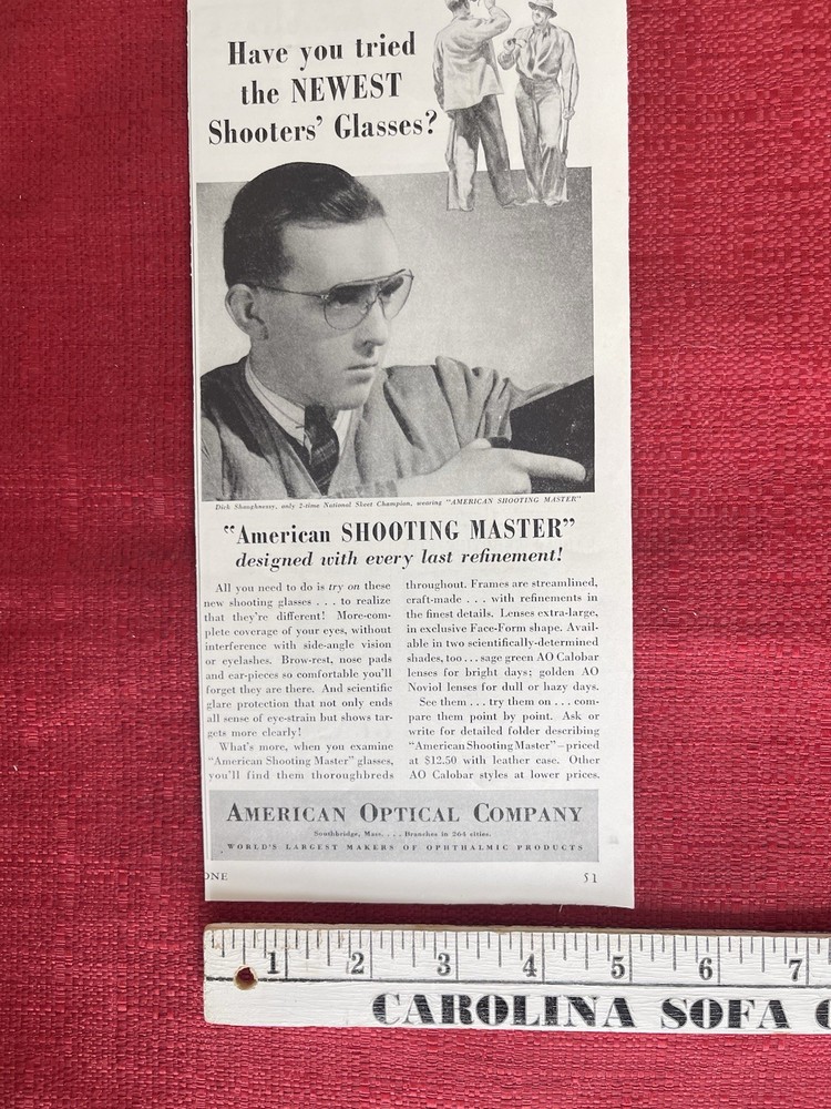 American Optical 1941 Print Ad American Shooting Master Advertisement