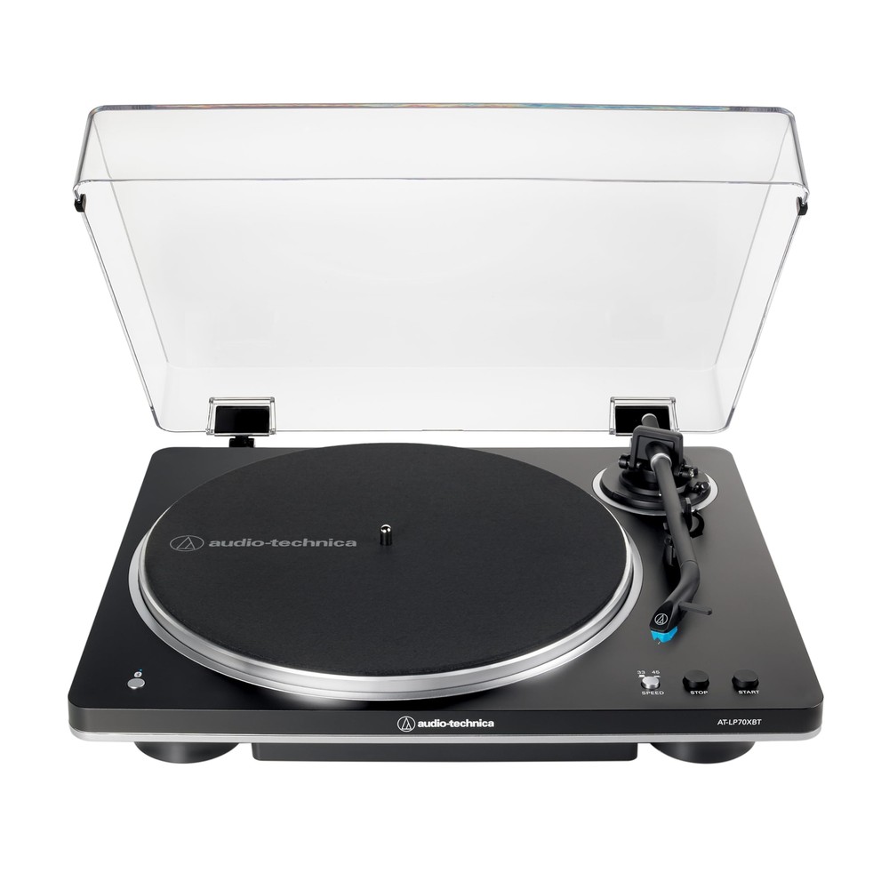 AT-LP70XBT-BS Fully Automatic Wireless Belt-Drive Turntable BLK/SILVER