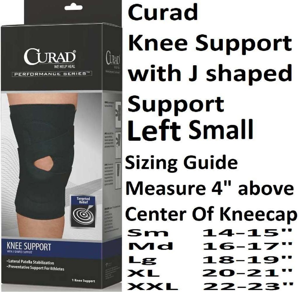 Curad Knee Support with J Shaped Support Left Small