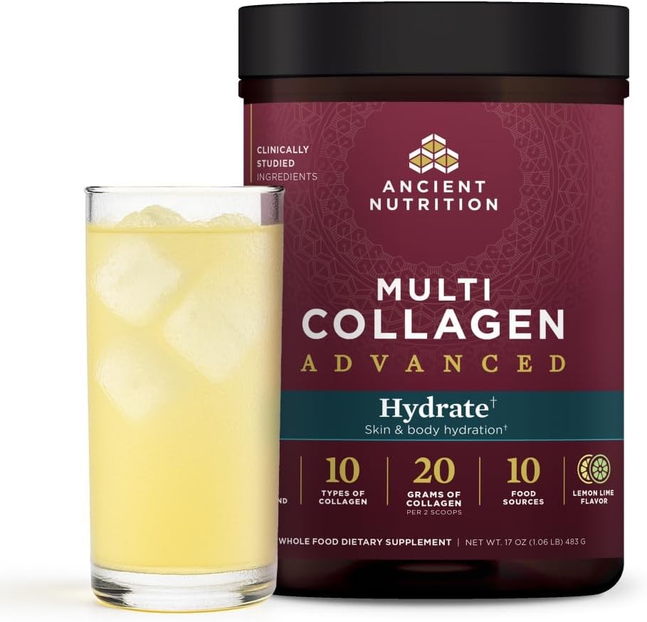 Ancient Nutrit Advanced Multi Collan Protein Powder Hydrate, Lemon