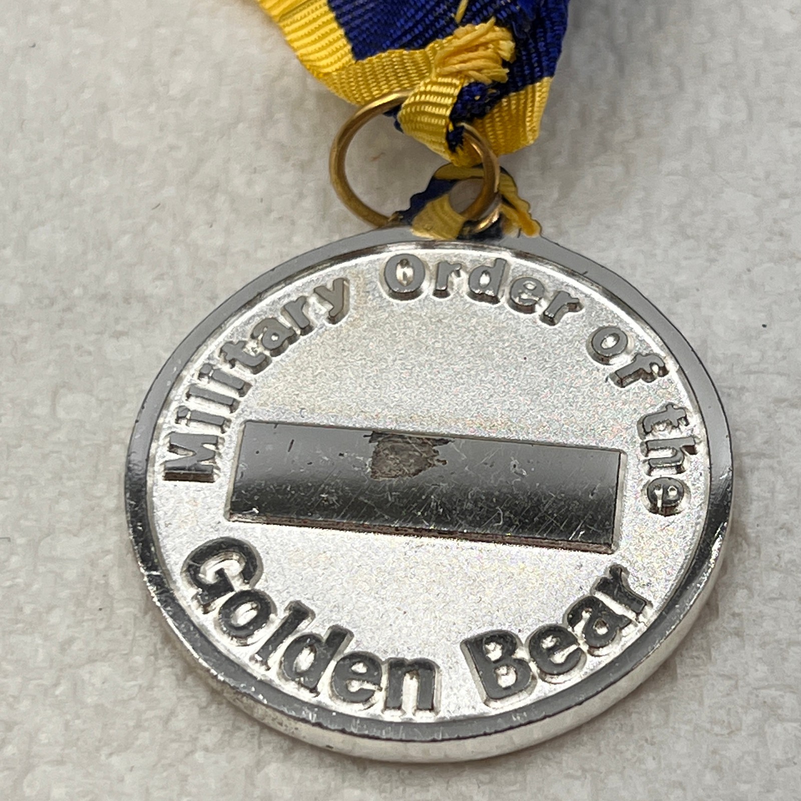 Vintage Military Order of the GOLDEN BEAR Fraternal Award Medal with ribbon MOGB