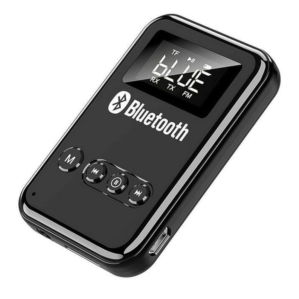 Bluetooth 5.0 Transmitter Receiver 2 in 1 Wireless Audio Adapter TF Card Reader