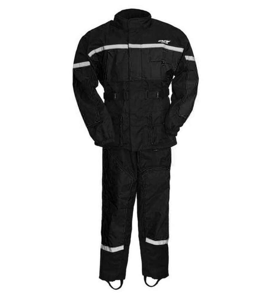 First Manufacturing Rain Suit Black Large